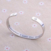 Bespmosp Fashion Forever And Always Silver Love Stainless Steel Cuff Bracel