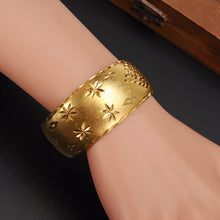 Bangrui African Bangles for Women's Gold Color Dubai Jewelry Ethiopian Bang
