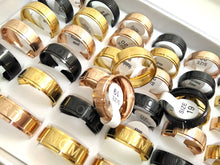 30pcs MOM & DAD etched Stainless Steel Rings Father's Mather's Birthday Gif