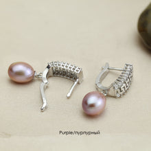 YouNoble wedding earriungs 925 silver jewelry,big trendy freshwater pearl e