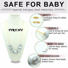 Silicone Teething Necklace Icosahedron Beads DIY Baby Teether BPA Free Food