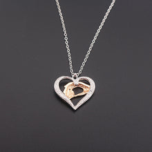 2 Colors Gold Silver Mom Baby Hand in Hand Heart Necklaces & Pendants Mothe