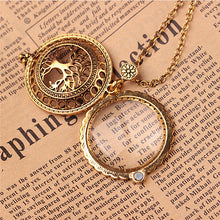 JETTING 1Pc Tree of Life Magnifying Glass Antiqued Bronze Pendant Necklace