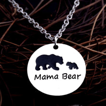 Cute MAMA Bear Family Love Mother's Children Gifts Pendant Necklace Chain C