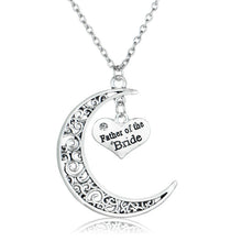 Retro Style Mom Dad NaNa Moon Vintage Pendant Necklace Sis Mother Father Wo