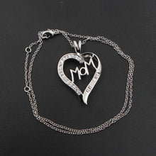 HeeZen Plated Silver Cute Romantic Heart Shaped Necklaces & Pendants Long C