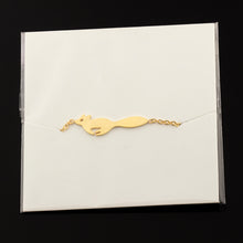 Silver Color Simple Bracelet Cute Run Fox Anklets for Mom Jewelry Stainless