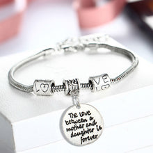 Bespmosp Crystal Family Gift Heart Silver Plated Mom Mother Daughter Son Br