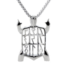 Yacq Stainless steel 316L necklace pendant W/ chain turtle charm jewelry gi