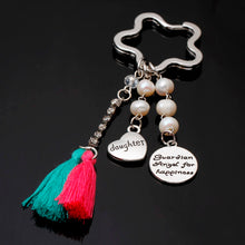 New Keychain for keys porte clef I love you mom dad keychain Love Heart Key