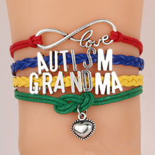 JINSE DF043 Infinity Love Autism Mom or Mum Grandma / Nana/ Aunt/Sister Awa