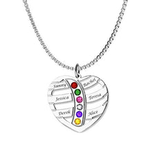 Heart Birthstone Necklace New Arrival exquisite Birthstone Necklace Custom