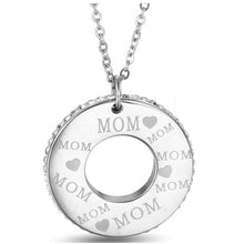 Hot Sale Mother's Day Silver/Gold Color Stainless Steel Mom Hearts Letter L