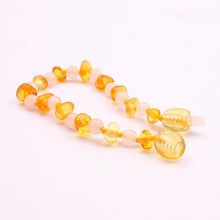 Ambar Teething Necklace with Quartz Beads Polished Honey Certified Natural