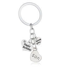 Bespmosp Dad Mom Sister Brother Grandma Grandpa Family Key Chain Ring Keyri