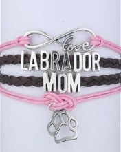 3pcs handmade bracelet Infinity  Bracelet Labrador MOM With Dog Cat Paw Bra