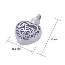 Mom Keepsake Memorial Pendant Necklace Opens and Closes Screw Stainless Ste