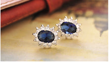 2017 New Mothers Day Mom Gifts Kate Royal Blue Crystal Necklace Earrings Ri
