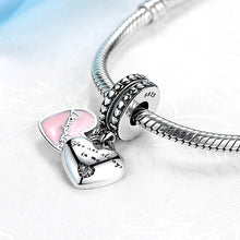 Authentic 925 Sterling Silver Bead Mom are always in my Heart Pendants Hang