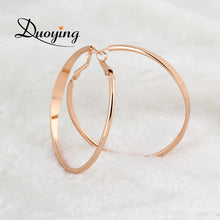 DUOYING New Sale Hoop Earrings Big Round Pedant Circle Earrings Minimalist