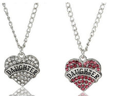 Christmas Mom Teachers' Day Family Member Jewelry Gift Women Lady Clear Blu