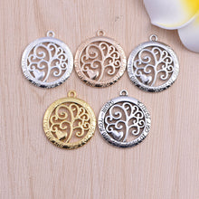 50pcs Hot Sale Gold/ Silver plated Tree of Life Mom You are the Heart of Fa
