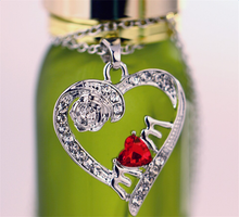 CRAZY FLY Classic Heart Pendant Necklace& Pendants For Women Fashion Jewelr