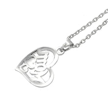 Skyrim Heart Mom Statement Message Family Charm Link Chain Pendant Jewelry