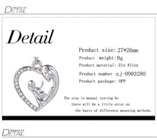 mother and baby jewelry Maternity Jewelry for Women Mom Gift Heart Crystal