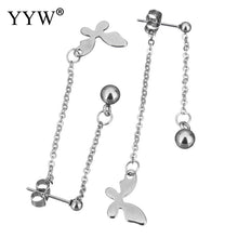 YYW New Jewelry Lover Mom Birthday Gifts Long Chain Stainless Steel Split E