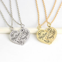 2017 New Trendy Broken Heart Necklace Mother Daughter Necklaces Pendants Si