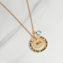 I used to be her angel, now she's mine Mom Pendant Necklace Silver Gold Dou