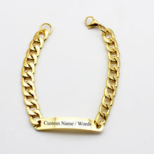 New Custom Made Names & Words Bangles White Gold Plating Gift for Mom and K