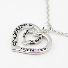 2017 new arrive Jewelry "Mother Daughter Forever love "Heart Pendant Neckla