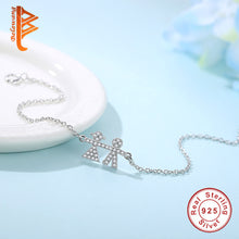 BELAWANG New Mom Daughter Bracelet 925 Sterling Silver Link Chain Bracelets