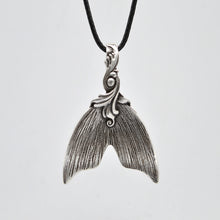 1pcs Vintage Silver Spoon Jewelry Pendant Mermaid Tail Necklace For Mom Gra