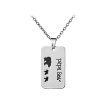 Rainbery Papa Mama Bear Necklace Mom Gifts Mothers Day Papa Bear Necklace F