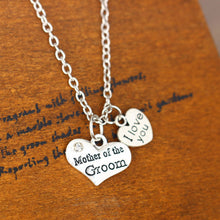 Mother Of The Groom Heart Gifts Family Mom Pendant Necklace Silver Chain Ne