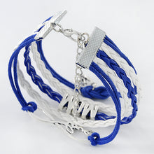New Fashion Mom Little Feet Bracelets for Men Women PU Leather Love Infinit