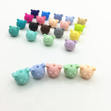 50pcs/lot Food Grade Silicone Teeth Bear Beads DIY Necklaces Baby Bracelets