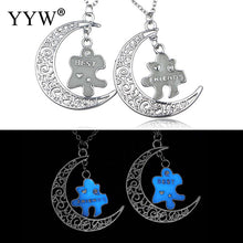 2017 luminous Necklace friends Mom Chic Punk Glow In Dark Pendant Necklace