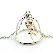 New Charms Choker Collier Femme Rose Pendans Necklaces Beauty And The Beast