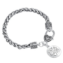 Minimal Brand MOM Message with you are the heart of our family Charm Bracel