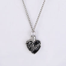 2017 New Black Memorial Mom Heart Cremation Necklace Ashes Urn Locket Penda
