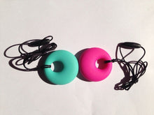 Silicone Teething Necklace Pendants for mom to wear and baby to enjoy round