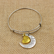 New Fashion Family Jewelry Mom Sister Daughter Bracelet Moon Heart Shape Me