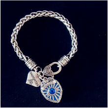 my shape Police Sister Bracelet Police Badge Charm Mom and Daughter Bracele