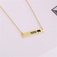 Fashion Mama Bear maxi necklace women jewelry Bar Necklace animal jewelry F
