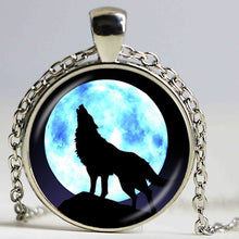 vintage mom and baby wolf pendant necklace snow wolf statement necklaces 20