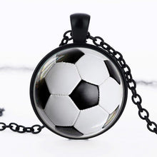 Soccer Ball Pendant Soccer Mom Jewelry Black White Gift for Sports Player G